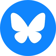 Bluesky logo.
